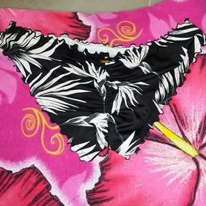 Pink vs sz M black/print bikini